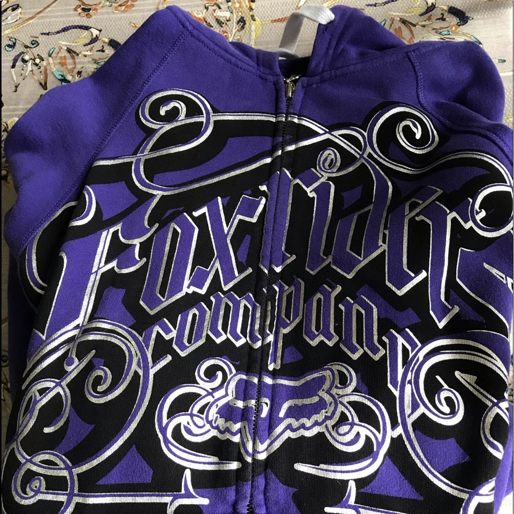 Fox zip up hoodie